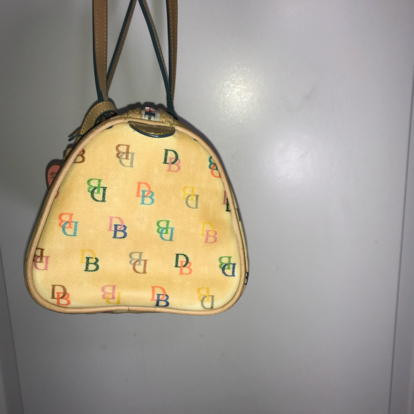 Dooney & Bourke Y2K Rainbow Signature Logo Monogram Satchel EUC - Picture 5 of 9